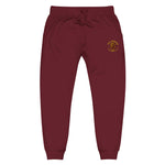 Embroidery Roses fleece sweatpants - Wet Sundays