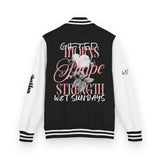 Gifted. Hope Through Thorns Letterman Jacket — Black / White - Wet Sundays