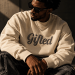 Gifted. Puff Print Crewneck - Wet Sundays