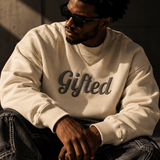 Gifted. Puff Print Crewneck - Wet Sundays