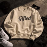 Gifted. Puff Print Crewneck - Wet Sundays