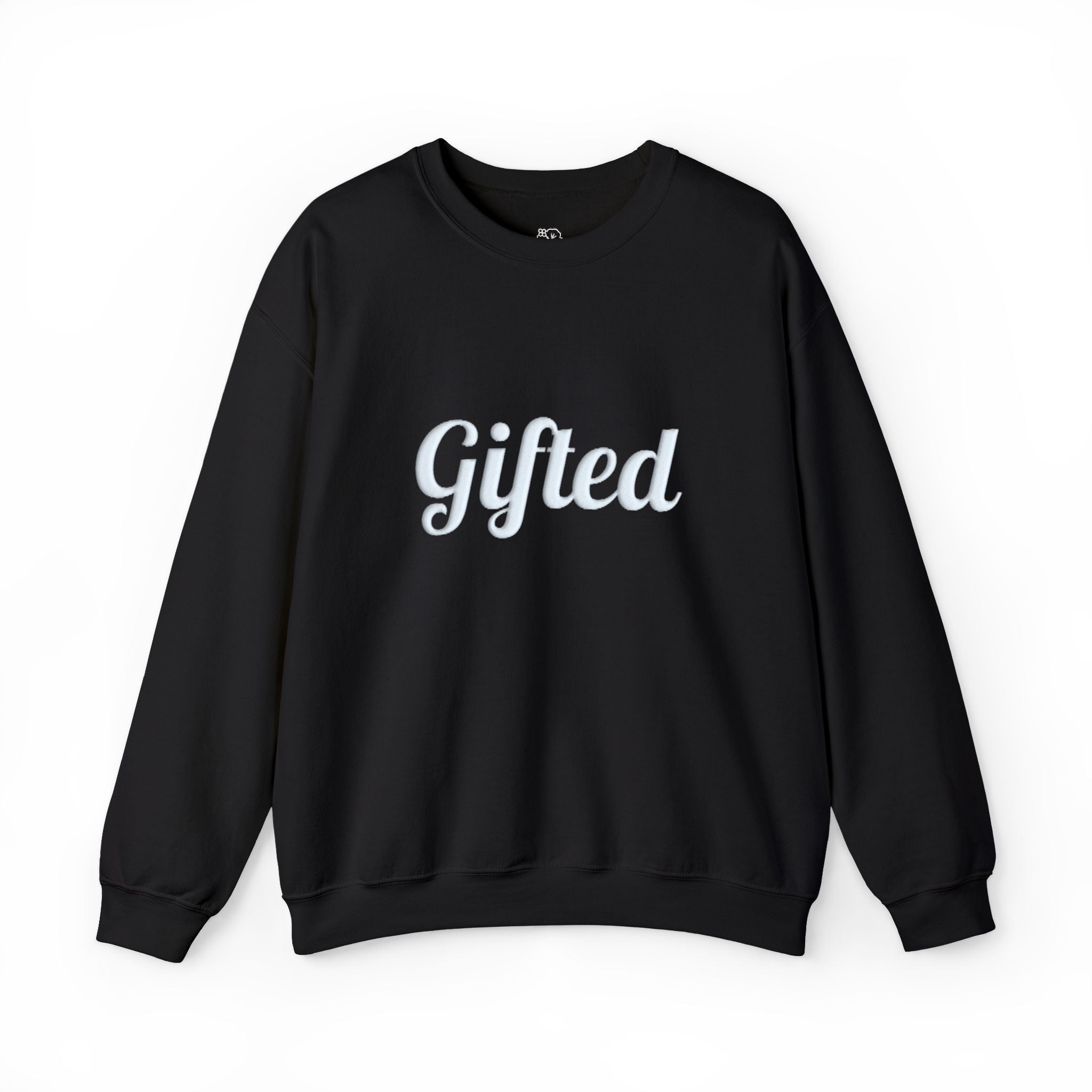 Gifted. Puff Print Crewneck — Black - Wet Sundays