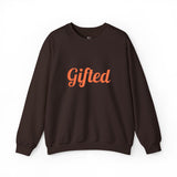 Gifted. Puff Print Crewneck — Dark Brown - Wet Sundays