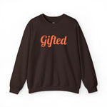 Gifted. Puff Print Crewneck — Dark Brown - Wet Sundays