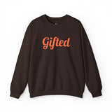 Gifted. Puff Print Crewneck — Dark Brown - Wet Sundays