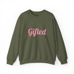 Gifted. Puff Print Crewneck — Military Green - Wet Sundays