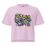 God is Love heavyweight boxy tee - Wet Sundays