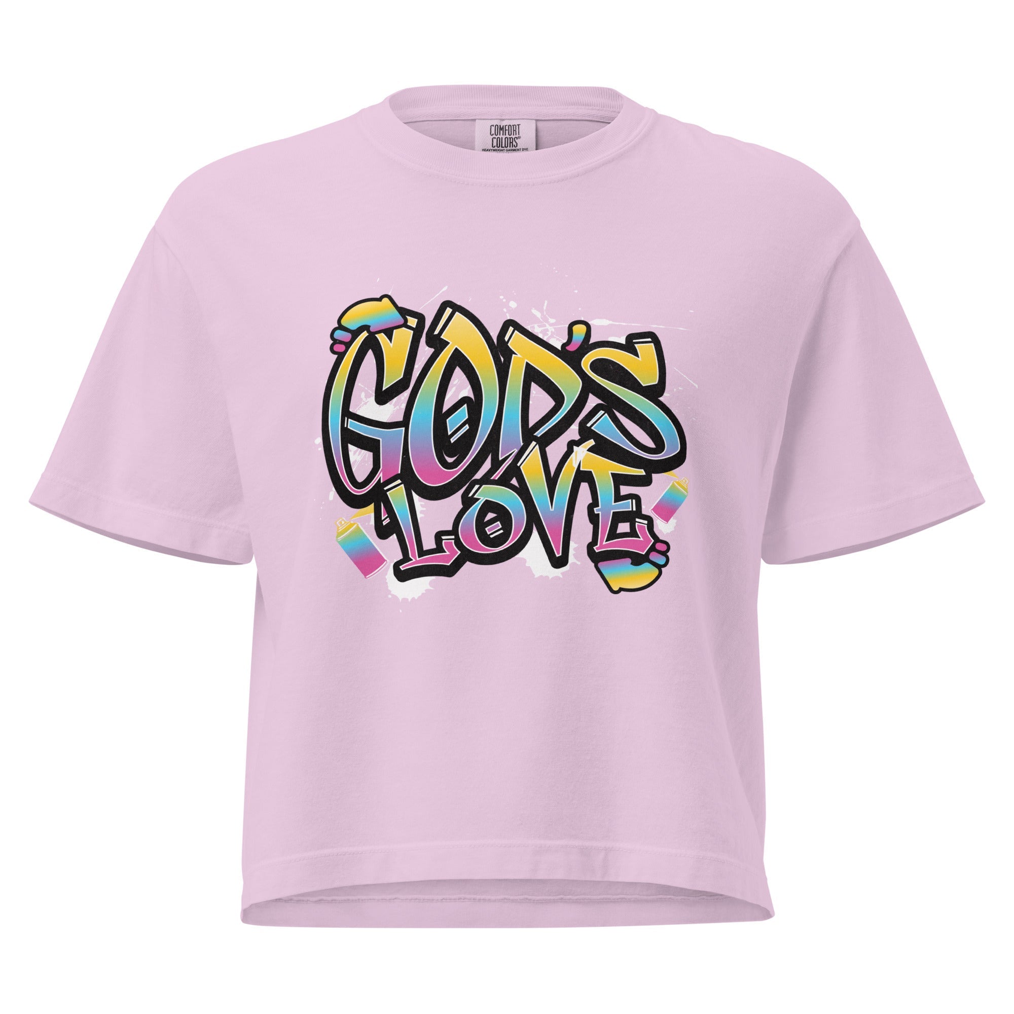 God is Love heavyweight boxy tee - Wet Sundays