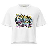 God is Love heavyweight boxy tee - Wet Sundays
