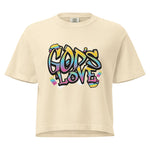 God is Love heavyweight boxy tee - Wet Sundays