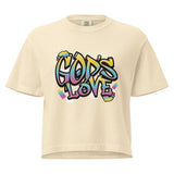 God is Love heavyweight boxy tee - Wet Sundays