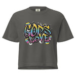 God is Love heavyweight boxy tee - Wet Sundays