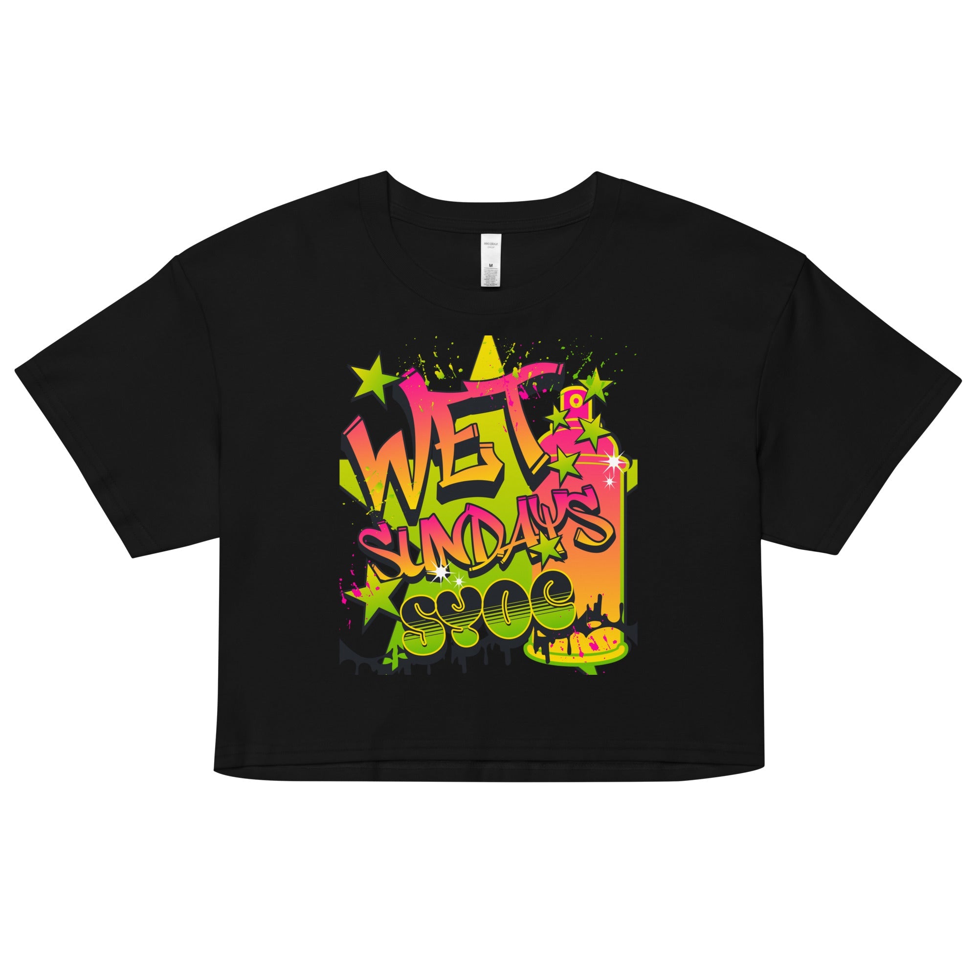 Graffiti Women’s crop top - Wet Sundays