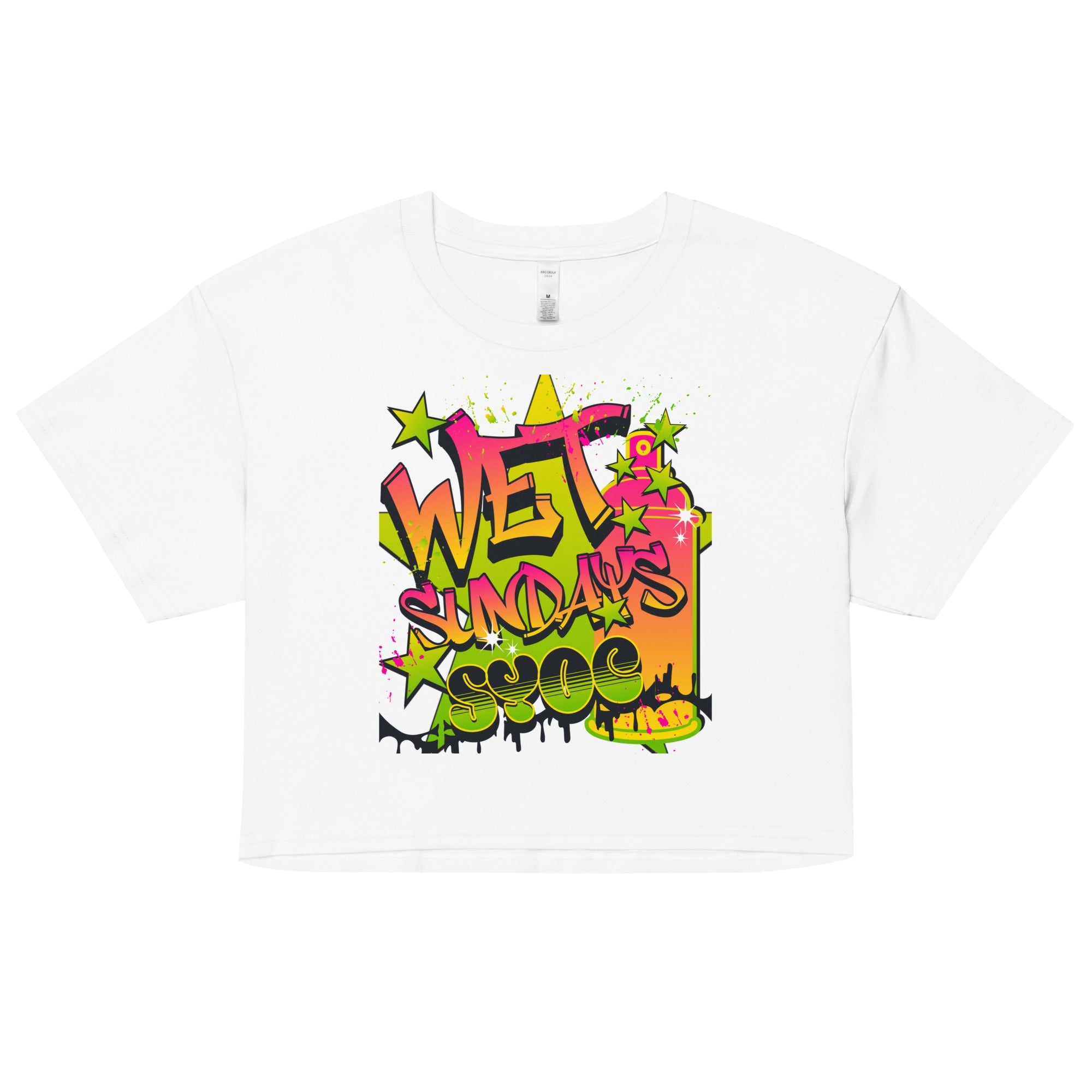 Graffiti Women’s crop top - Wet Sundays