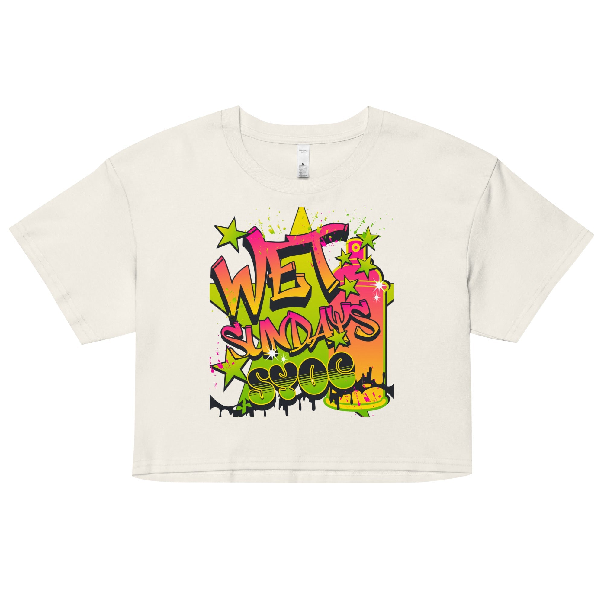 Graffiti Women’s crop top - Wet Sundays