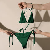 Green string bikini - Wet Sundays