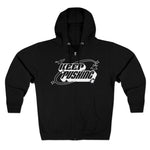 Keep Pushing Black Zip Hoodie - Wet Sundays