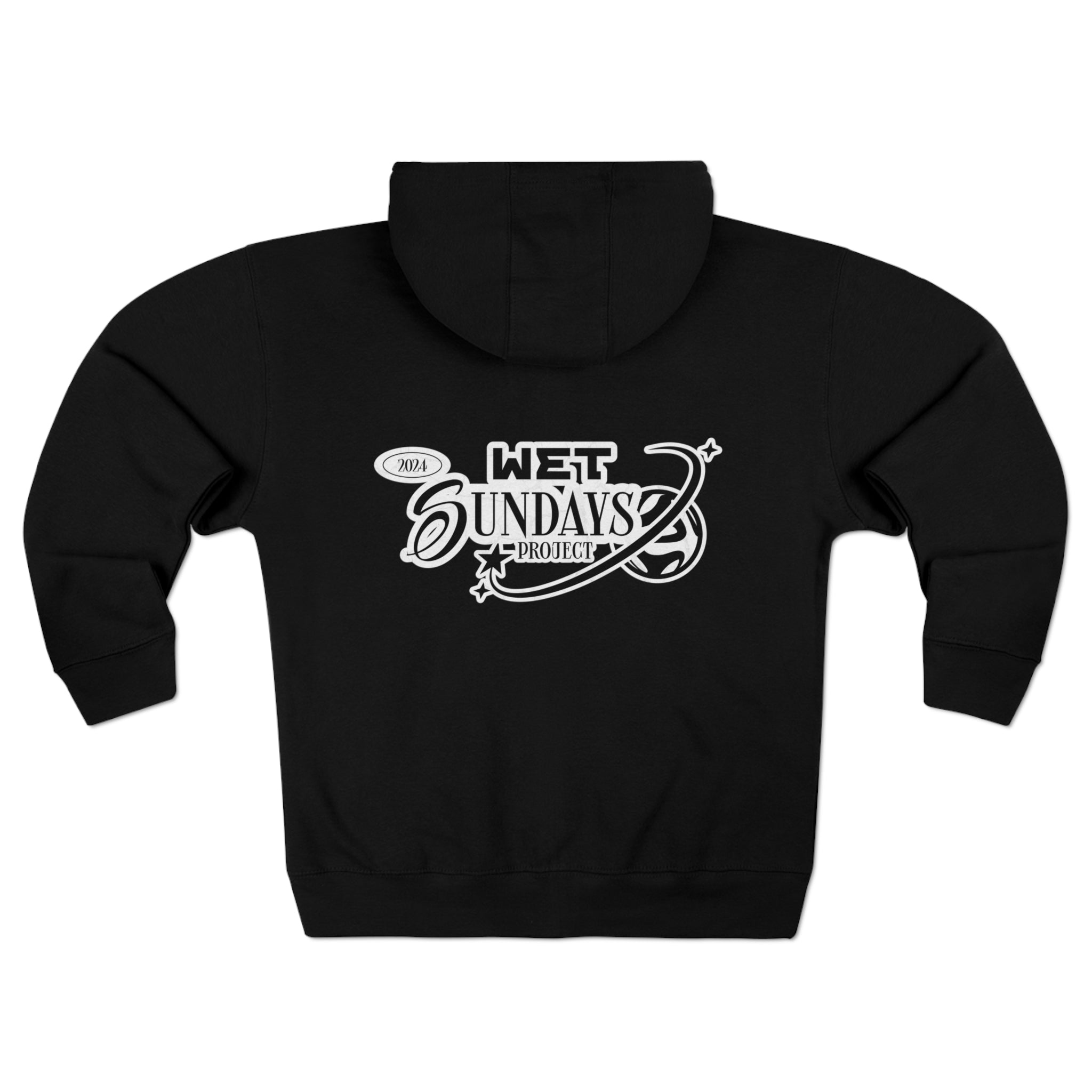 Keep Pushing Black Zip Hoodie - Wet Sundays