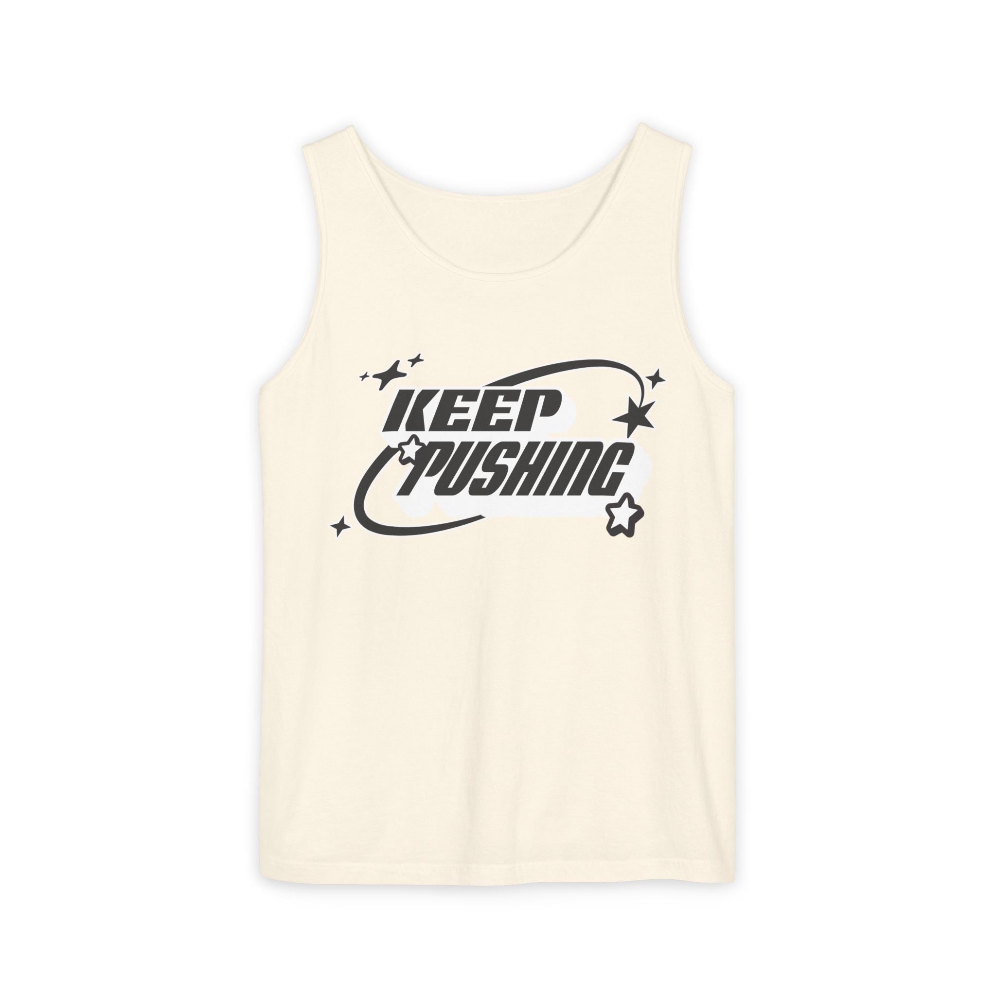 Keep Pushing Garment-Dyed Tank - Wet Sundays