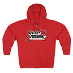 Keep Pushing Red Zip Hoodie - Wet Sundays