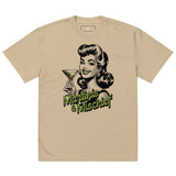 Martinis and Mischief Oversized faded t-shirt - Wet Sundays