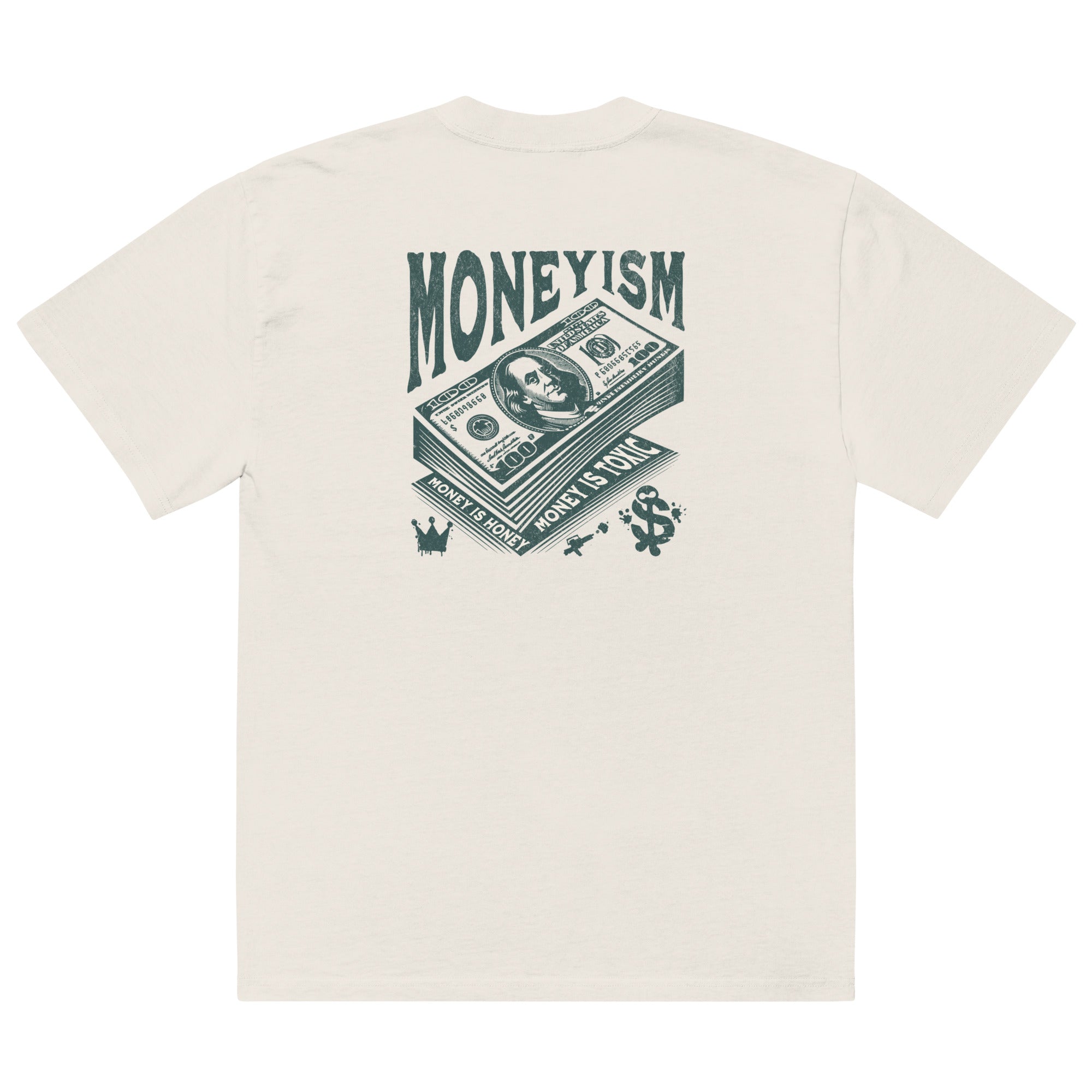 Moneyism Oversized faded t-shirt - Wet Sundays