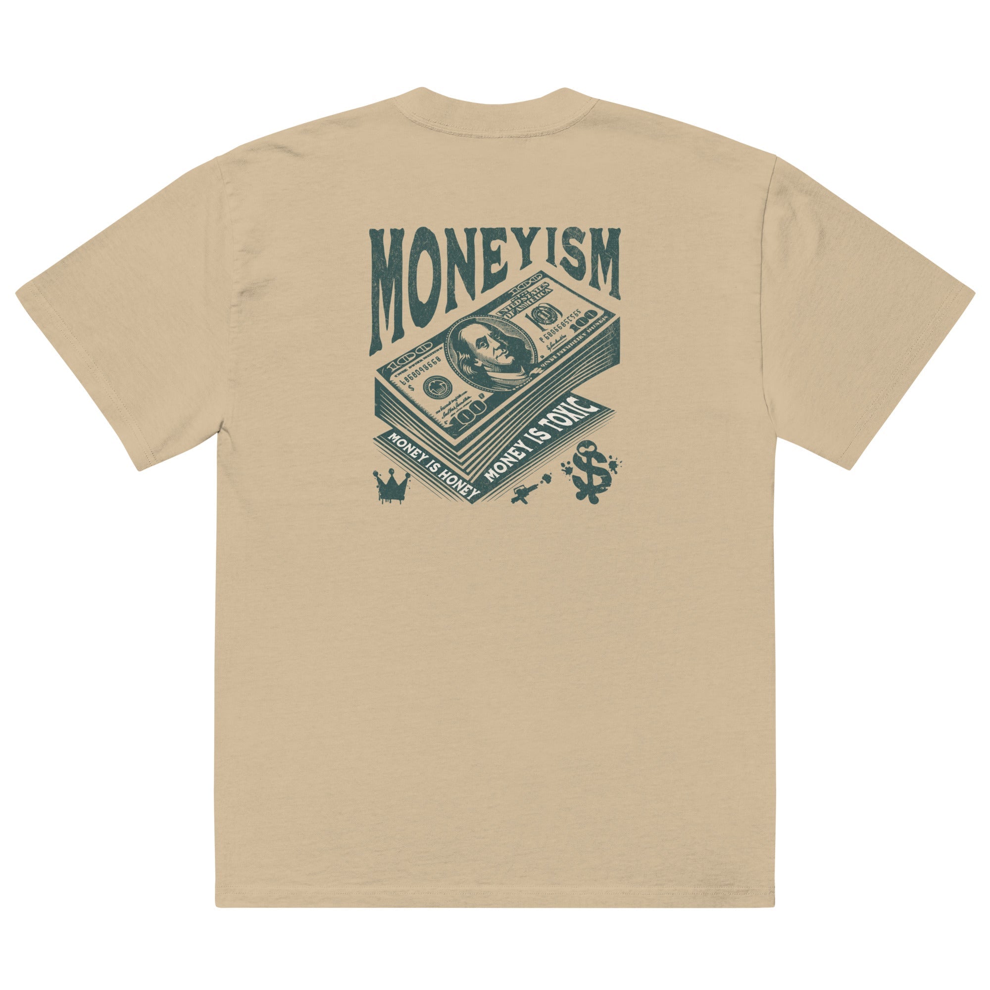 Moneyism Oversized faded t-shirt - Wet Sundays