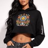 Mr Flower Crop Hoodie - Wet Sundays