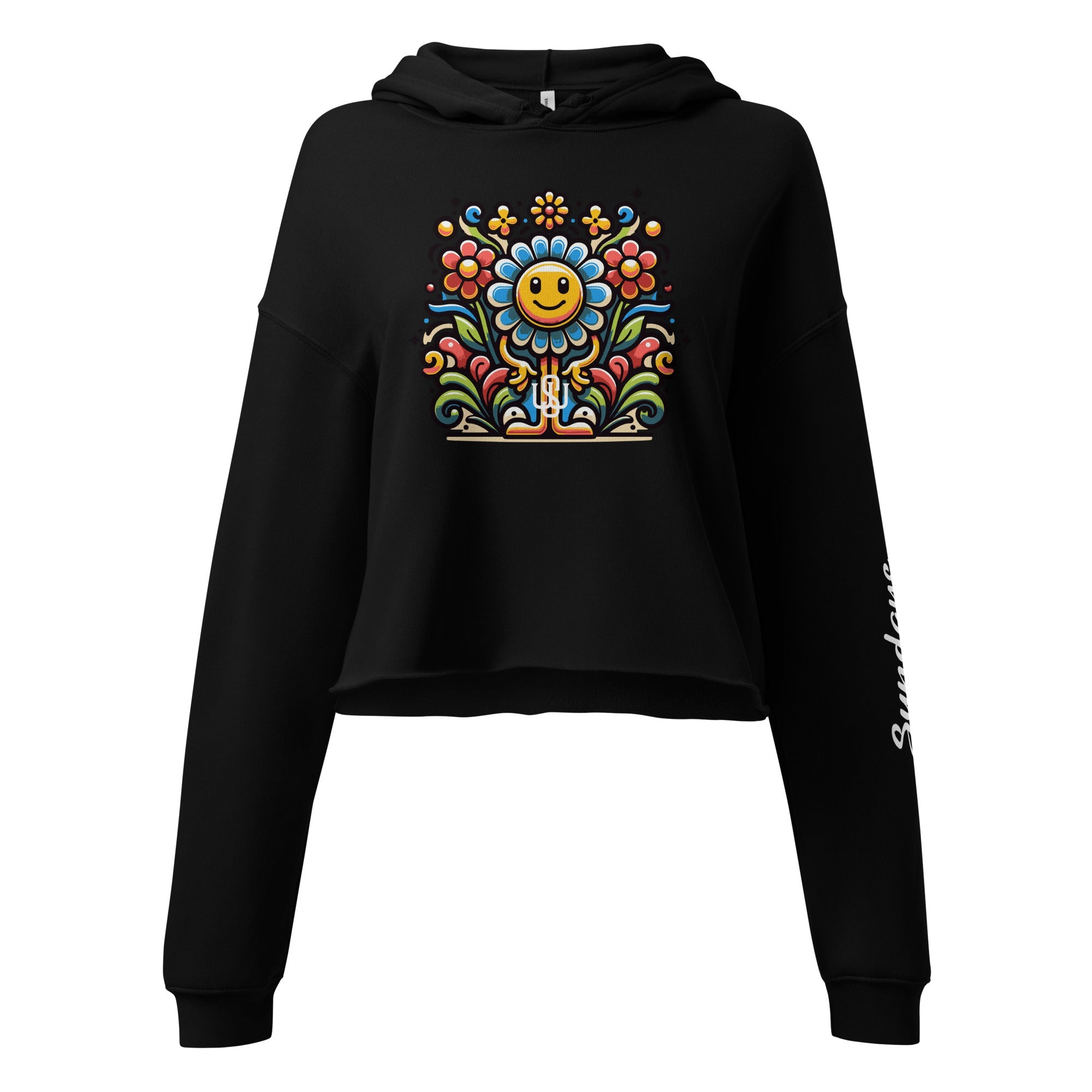 Mr Flower Crop Hoodie - Wet Sundays