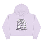 Nassau Hibiscus Bloom Crop Hoodie - Wet Sundays