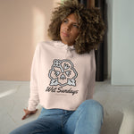 Nassau Hibiscus Bloom Crop Hoodie - Wet Sundays