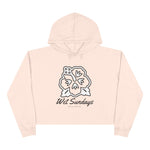 Nassau Hibiscus Bloom Crop Hoodie - Wet Sundays