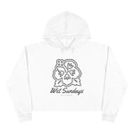 Nassau Hibiscus Bloom Crop Hoodie - Wet Sundays
