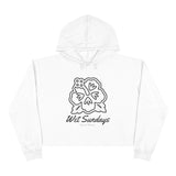 Nassau Hibiscus Bloom Crop Hoodie - Wet Sundays
