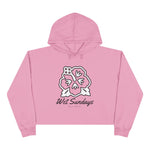 Nassau Hibiscus Bloom Crop Hoodie - Wet Sundays