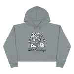 Nassau Hibiscus Bloom Crop Hoodie - Wet Sundays
