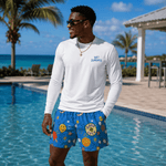 Playful Men's swim trunks - Wet Sundays