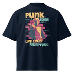 Punk Spirit Organic Oversized High Neck T-shirt - Wet Sundays