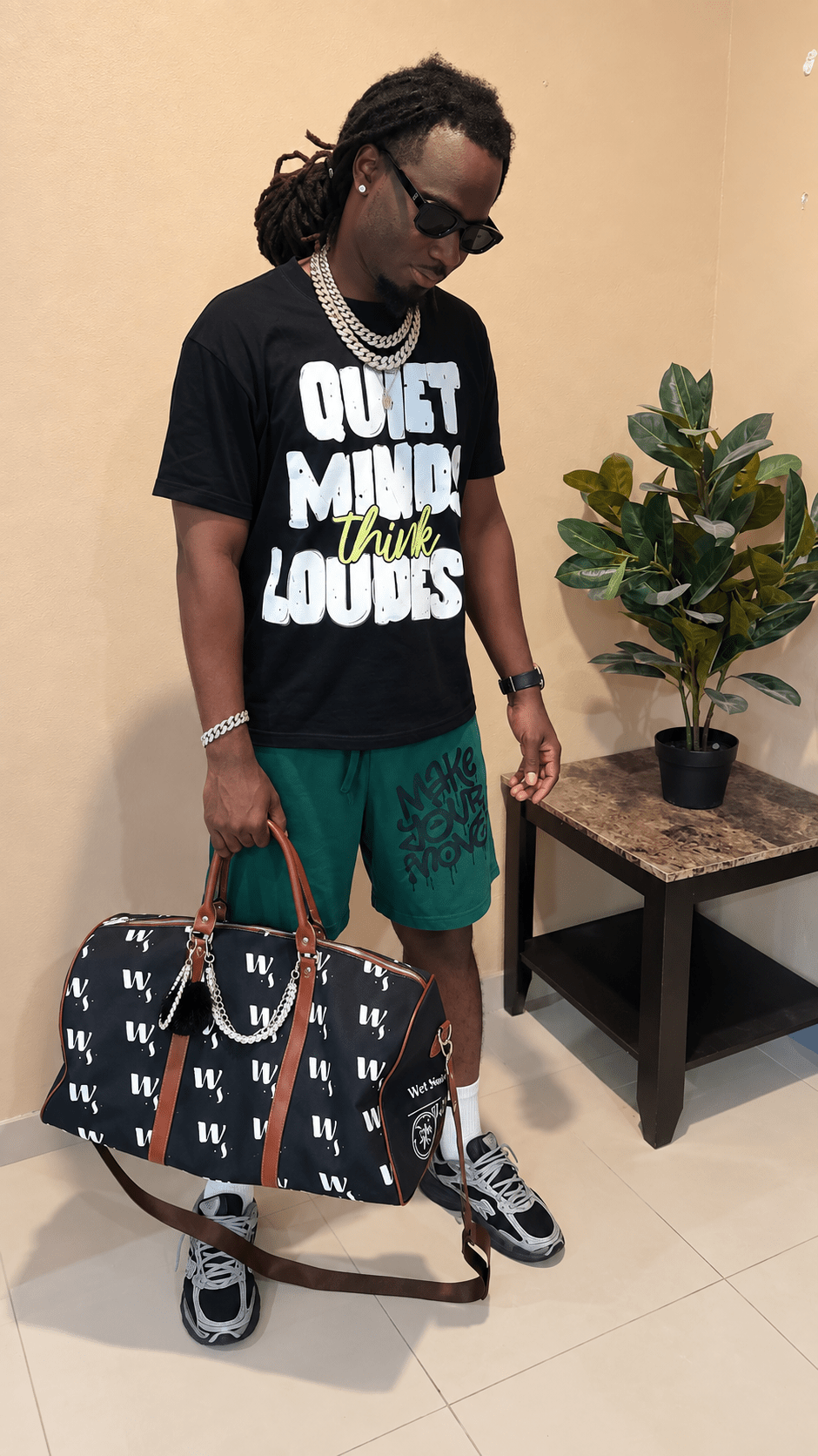 Quiet Minds Heavyweight Fleece Shorts - Wet Sundays
