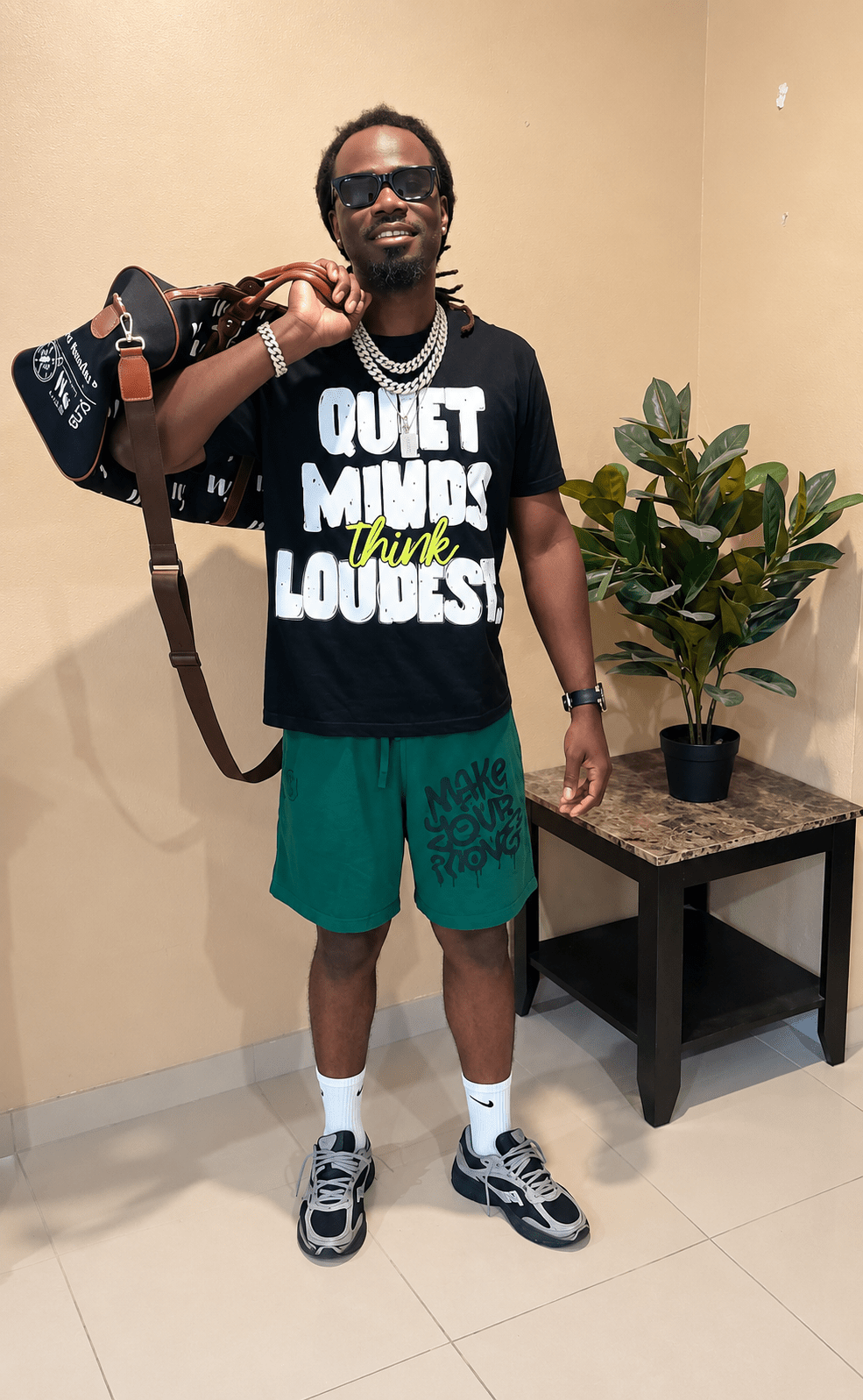 Quiet Minds Heavyweight Fleece Shorts - Wet Sundays