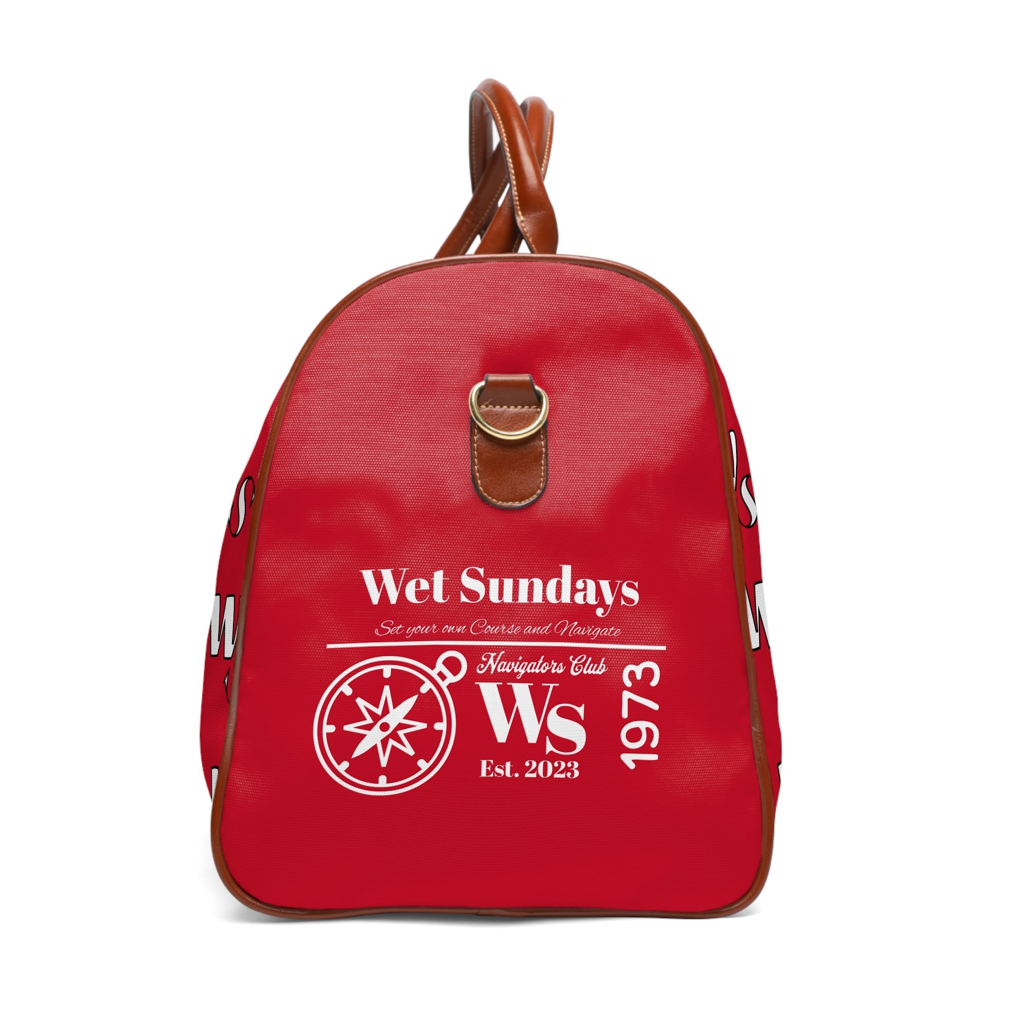 Red Waterproof Travel Bag - Wet Sundays