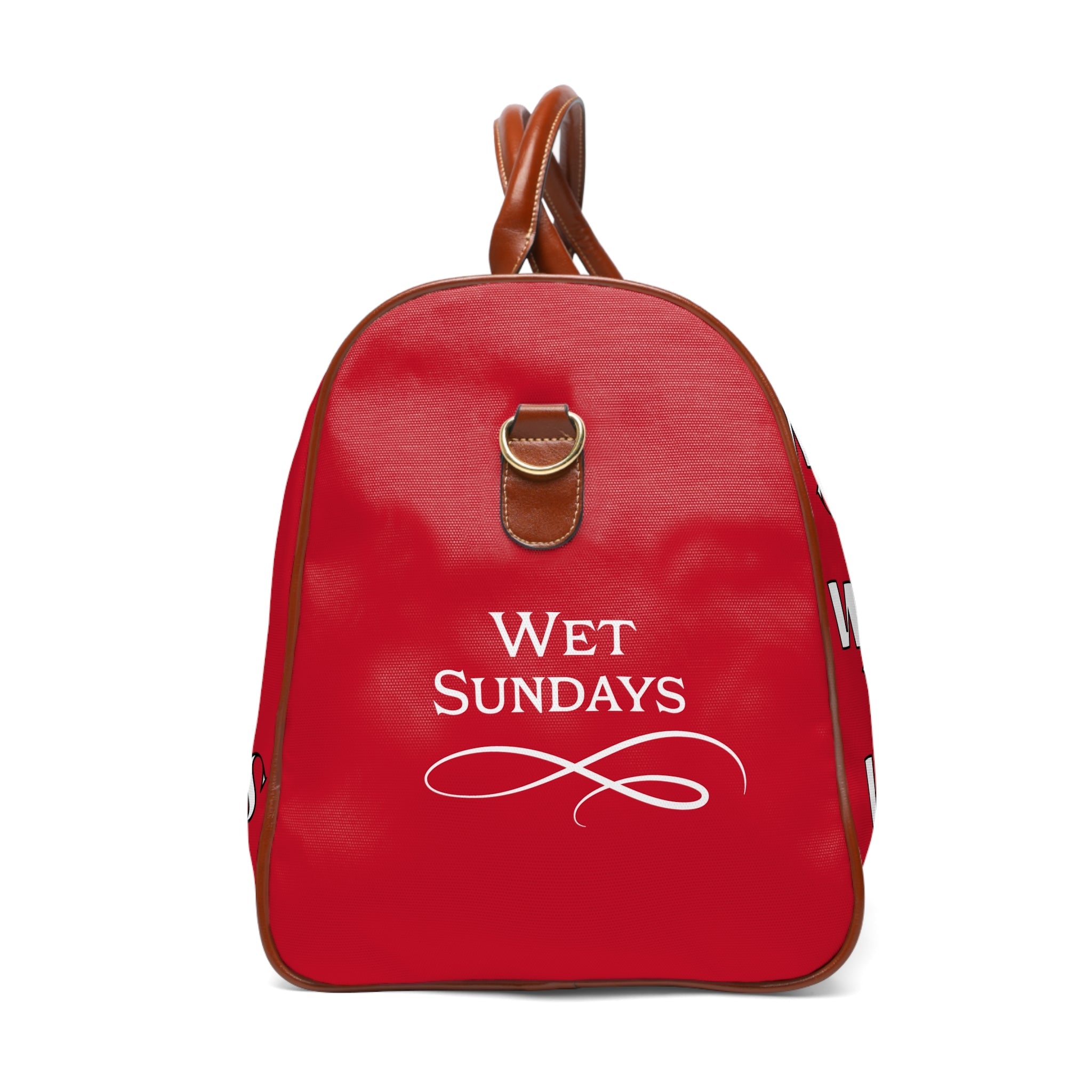 Red Waterproof Travel Bag - Wet Sundays