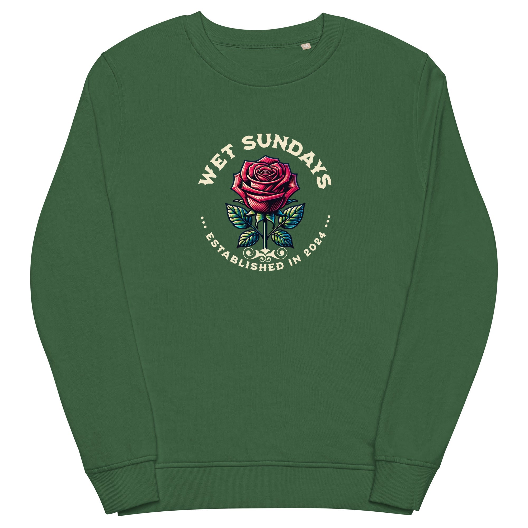 Roses organic sweatshirt - Wet Sundays