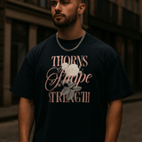 Thorns Oversized High Neck T-shirt - Wet Sundays