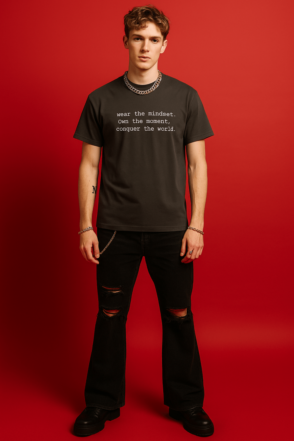 Wear the mindset Oversized faded T-shirt - Wet Sundays