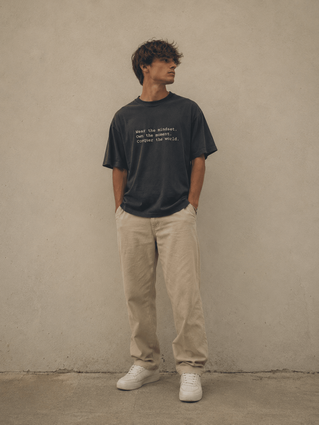 Wear the mindset Oversized faded T-shirt - Wet Sundays