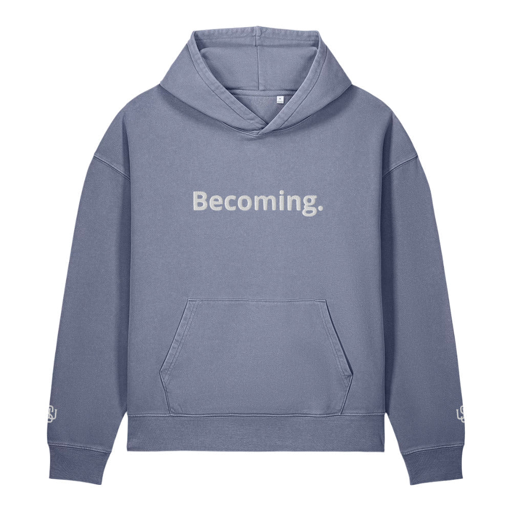 Wet Sundays Becoming. Embroidered Vintage Hoodie - Wet Sundays