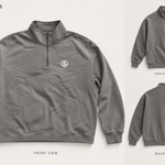 Wet Sundays Faded Half-Zip Sweatshirt - Wet Sundays