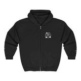 Wet Sundays Full - Zip Hoodie — Floral Logo Zip - Up Sweatshirt - Wet Sundays