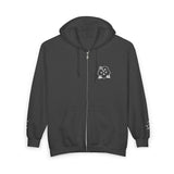 Wet Sundays Full - Zip Hoodie — Floral Logo Zip - Up Sweatshirt - Wet Sundays